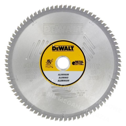 DEWALT PIŁA TARCZ.305x30mmx80z DEWALT