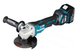 MAKITA SZLIFIERKA KĄTOWA 18V 125mm 2 x 5,0Ah LI-ION BEZSZCZOTKOWA WALIZKA MAKPAC DGA518RTJU MAKITA