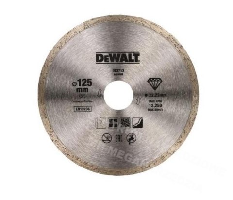 DEWALT TARCZA DIAMENTOWA PEŁNA 125 x 1,6 x 5 x 22,2mm DEWALT