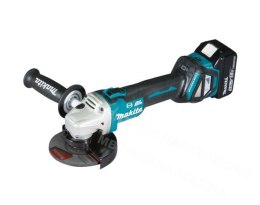 MAKITA SZLIFIERKA KĄTOWA 18V 125mm 2 x 5,0Ah LI-ION REG.OBR. BLDC WALIZKA MAKPAC DGA513RTJ MAKITA