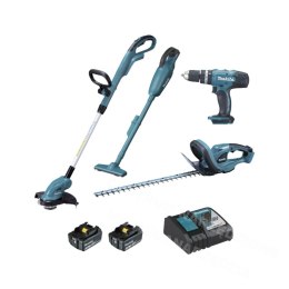 MAKITA WKRĘTARKA UDAROWA DHP453 + KOSA DUR181 +NOŻYCE DO ŻYWOPŁOTU DUH523 +ODKURZACZ DCL180 2x3,0Ah MAKITA