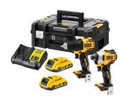 DEWALT ZESTAW COMBO 18V WKRĘTARKA DCD708 + ZAKRĘTARKA DCD809 2x2,0Ah TSTAK DCK2061D2T DEWALT