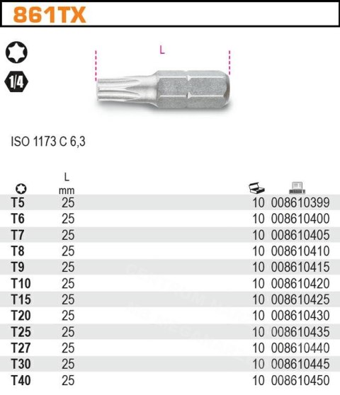 BETA KOŃCÓWKA TORX T9