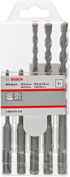 BOSCH WIERTŁO SDS PLUS-1 KPL. 5/6/6/8/10 BOSCH