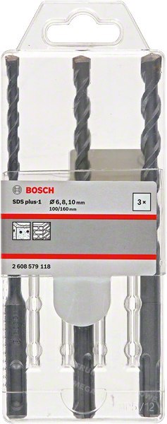 BOSCH WIERTŁO SDS PLUS-1 KPL. 6/8/10 BOSCH