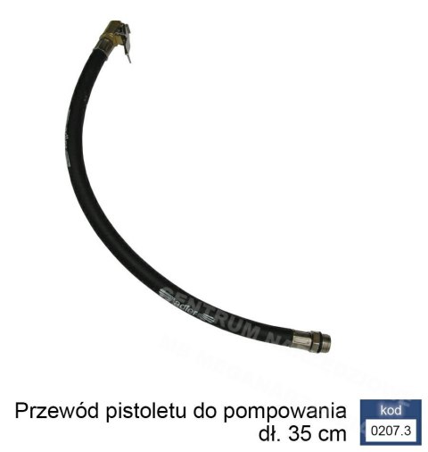 ADLER WĘŻYK DO PIST. Z MANOMETREM 35cm