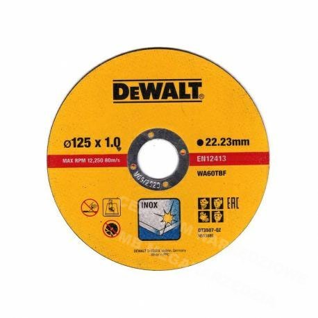 DEWALT TARCZA METAL 125x1,0mm /10szt. METALOWE PUDEŁKO DEWALT