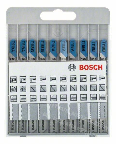 BOSCH BRZESZCZOTY "T" ZESTAW DO METALU 10szt