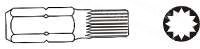 JONNESWAY KOŃCÓWKA SPLINE M10 x 30mm 6-kąt. 10mm