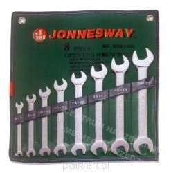 JONNESWAY Klucze płaskie komplet 8 sztuk /6-22mm/