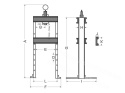 PRASA HYDRAULICZNO-PNEUMATYCZNA 20T Z MANOMETREM