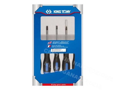 KING TONY KOMPLET WKRĘTAKÓW TORX 5 elem. T15, T20, T25, T27, T30.