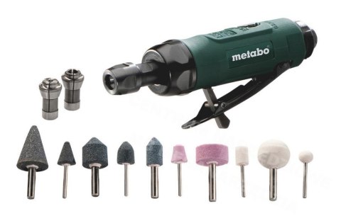 METABO SZLIFIERKA PROSTA PNEUMATYCZNA DG 25 SET + AKCESORIA