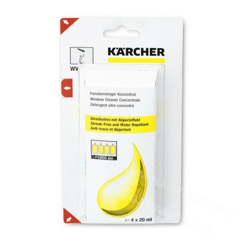 KARCHER ŚRODEK DO CZYSZCZENIA SZKŁA W KONCENTRACIE RM 503 4x20ml