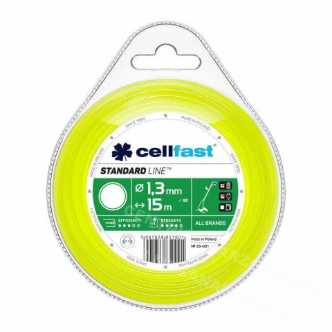 CELLFAST Żyłka tnąca okrągła 1,3mm x 15m