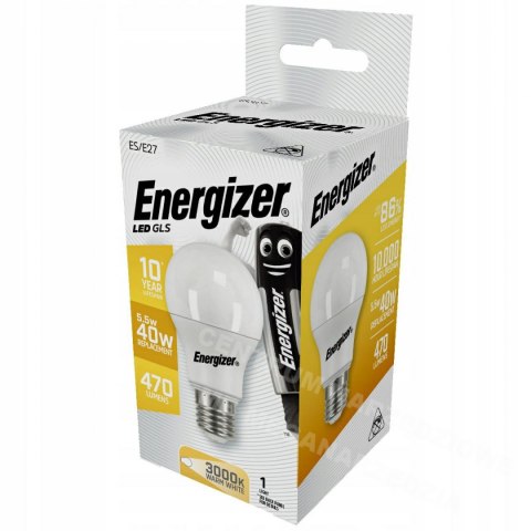 ENERGIZER ŻARÓWKA BULB 4,9W / 40W E27 470LM BARWA CIEPŁA