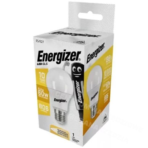 ENERGIZER ŻARÓWKA BULB 8,8W / 60W E27 806LM BARWA CIEPŁA