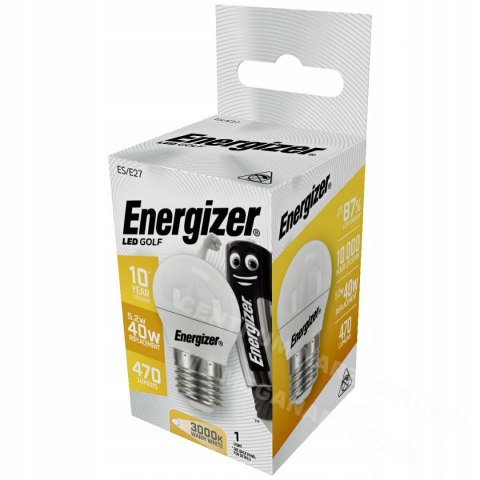 ENERGIZER ŻARÓWKA GOLF 4,9W / 40W E27 470LM BARWA CIEPŁA