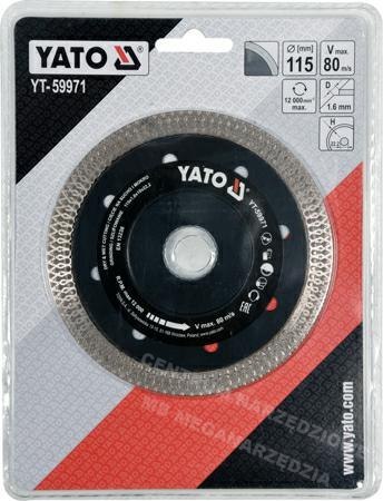 YATO TARCZA DIAMENTOWA 115mm DO CERAMIKI