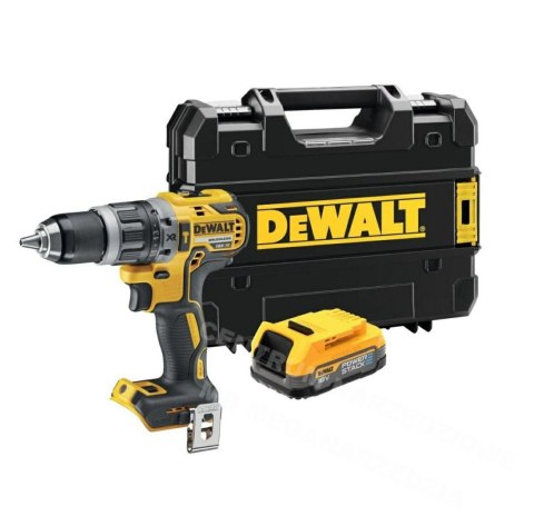 DEWALT WIERTARKO-WKRĘTARKA UDAROWA 18V 70/27Nm 1x1,7Ah POWERSTACK TSTAK DCD796E1T