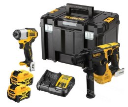 DEWALT ZESTAW COMBO 12V MŁOTOWIERTARKA DCH072 + ZAKRĘTARKA DCF801 2x5,0Ah DCK2104P2T