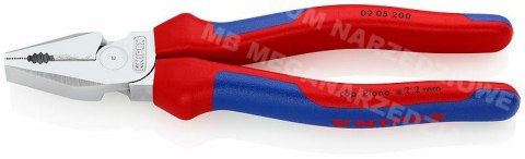 KNIPEX SZCZYPCE UNIWERSALNE O ZWIĘKSZONYM PRZEŁOŻENIU 200mm