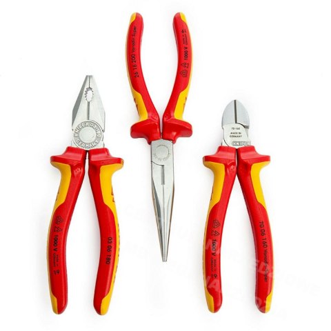 KNIPEX Zestaw szczypiec izolowanych 3szt