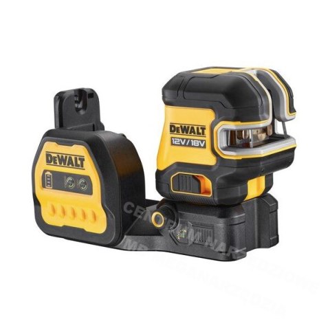 DEWALT.LASER LINIOWY 12/18V DCE825NG18 ZIELONY + 5-PUNKTOWY