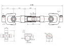 G72315 WAŁEK ROLNICZY 110cm FREZ PRZEKAŹNIK