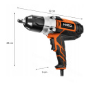 NEO-TOOLS Klucz udarowy elekt. 1020W 950 Nm