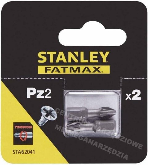 STANLEY Końcówka PZ2 x 25mm /2szt.