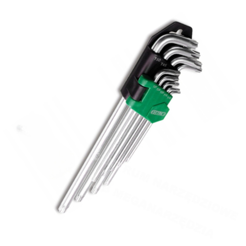 STALCO Klucze Torx z otworem T10-T50 9el. S-48319