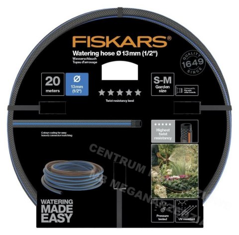 FISKARS WĄŻ OGRODOWY 1/2" 20m - Q5