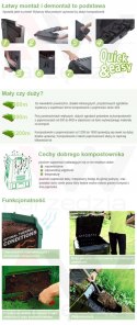 PROSPERPLAST KOMPOSTOWNIK EVOGREEN 800L ZIELONY