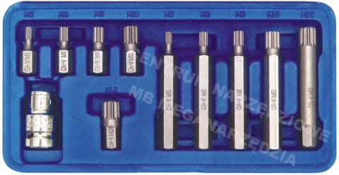 VOREL KOŃCÓWKI SPLINE M5-M12 kpl. 11szt. 66770