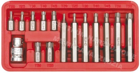 VOREL KOŃCÓWKI TORX 15cz. 66580