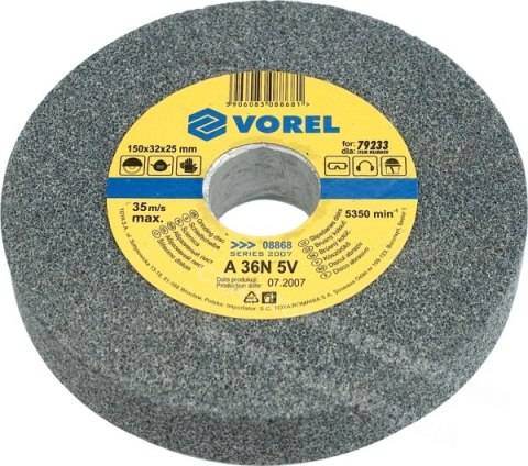 VOREL Rough Grinding Wheel 125*12*15mm