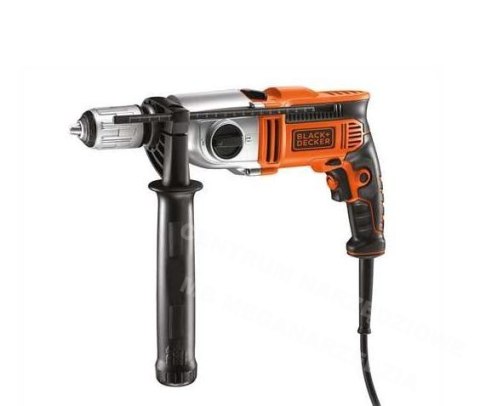 BLACK+DECKER WIERTARKA UDAROWA 910W 2-BIEGOWA WALIZKA KR911K