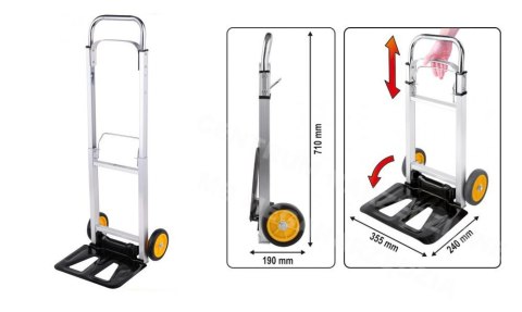 VOREL WÓZEK MAGAZYNOWY SKŁADANY 90KG 78661