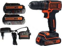 BLACK+DECKER WIERTARKO-WKRĘTARKA 18V 2x1.5Ah BDCDC18B