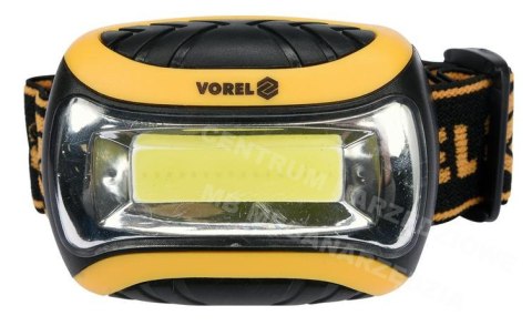 VOREL Lampa czołowa cob led 3W 88676