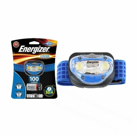 ENERGIZER Latarka czołowa vision headlight 200 lm 3 led 3aaa niebieska