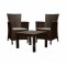 KETER Garden furniture set ROSARIO BROWN 2 armchairs + table