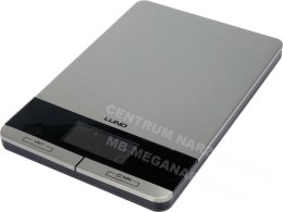 LUND Kitchen scales stainless steel 15x22.5x1.5cm