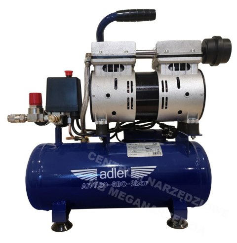 COMPRESSOR adler 6l AD1100-6BO 230V silent