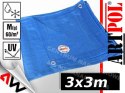 Blue tarpaulin 65g 3 x 3m