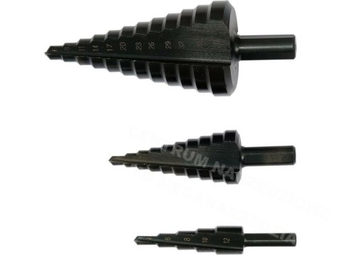 YATO Step drill bit set 3 pieces