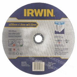 IRWIN Tarcza do cięcia metalu/stali nierdzewnej płaska 230mm x 1,8mm x 22,23mm