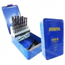 IRWIN METAL DRILL BIT HSS DIN-338 SET 25pcs. 1.0 - 13.0 mm in 0.5 mm increments