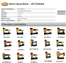 BOSTITCH Sztyfty BT13 40mm 5000 szt.